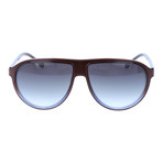Lucas Aviator // Brown + Blue