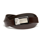 Versace // Classic Plate Belt // Brown
