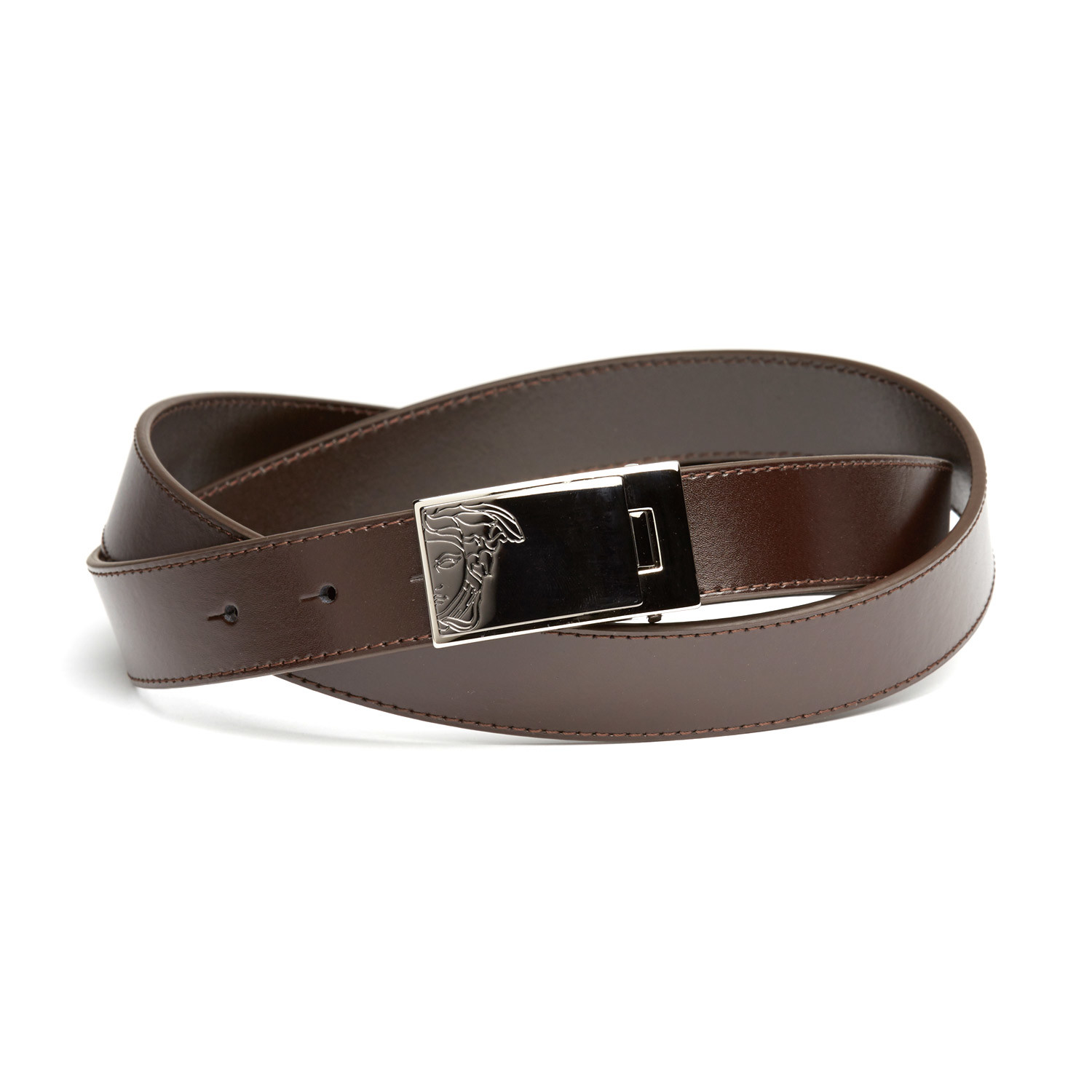 brown versace belt
