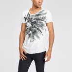 True Prodigy // Head of Skulls Crew Neck Tee // Off White (M)