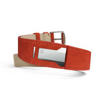 Klokers Bracelet Strap // Orange Alcantara
