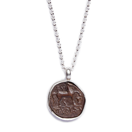 Ancient Greece Kyme Coin Necklace
