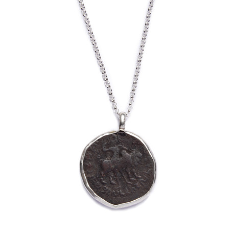 Kushan Empire Coin Necklace // Shiva // Lord of Yoga