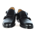 Double Monkstrap Dress Shoe // Black (Euro: 41)
