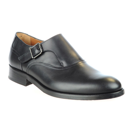 Rooster League // Leather Single Monkstrap Dress Shoe // Black (Euro: 39)
