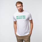 Weekend Warrior // White + Green (M)