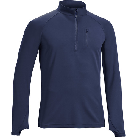 Performance 1/4 Zip Side Pocket Pullover // Navy (XS)