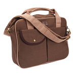 The Gentry Charging Messenger Bag // Brown