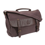 The Anytime Charging Messenger Bag // Brown (Dark Grey)