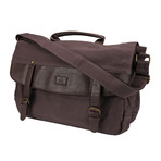 The Anytime Charging Messenger Bag // Brown (Dark Grey)