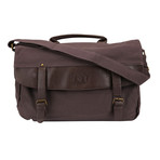 The Anytime Charging Messenger Bag // Brown (Dark Grey)