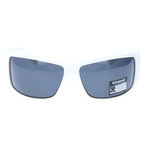 Charlie Sunglasses + Polarized Lens // White