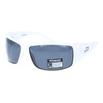 Charlie Sunglasses + Polarized Lens // White