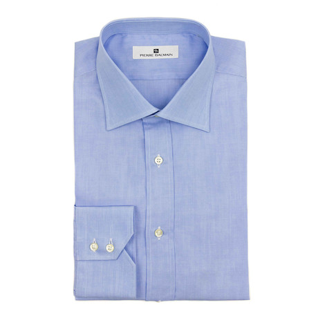 Pierre Balmain // Dress Shirt // Light Blue Textured (US: 15R)
