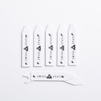 PVC Plastic Collar Stay + Tin Case