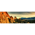 Colorado Springs Panoramic Skyline Cityscape by Unknown Artist (60"W x 20"H x 0.75"D)