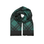 Plaid Medusa Scarf // Green + Black