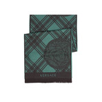 Plaid Medusa Scarf // Green + Black