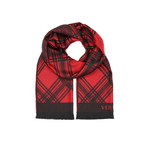 Plaid Medusa Scarf // Red + Black