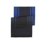 Versace Scarf // Black + Blue