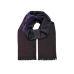 Versace Scarf // Purple + Black