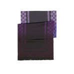 Versace Scarf // Purple + Black