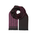 Classic Medusa Scarf // Burgundy + Black