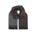 Faded Medusa Scarf // Brown + Black