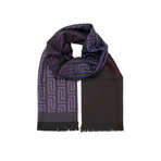 Faded Medusa Scarf // Purple + Black