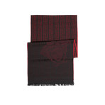 Faded Medusa Scarf // Bordeaux + Black