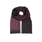 Faded Medusa Scarf // Wine + Black