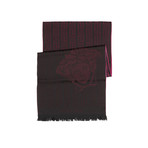 Faded Medusa Scarf // Wine + Black