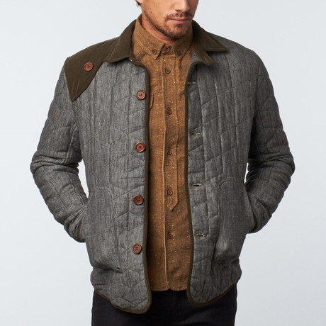Webb Quilted Jacket // Grey (S)