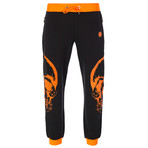 Philipp Plein // Established Jogger // Black + Orange (2XL)