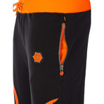 Philipp Plein // Established Jogger // Black + Orange (2XL)