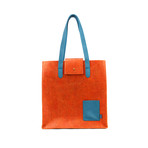 Parker Tote // Felt + Microsuede (Elephant Grey + Stone Grey)