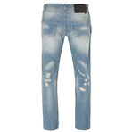 Distressed Straight Leg Jean // Blue (32WX32L)