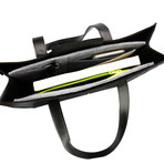 Parker Tote // Felt + Leather (Black)