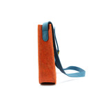 Parker Shoulder Bag // Felt + Microsuede (Copper + Lake Blue)