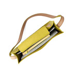 Parker Crossbody Tote // Olive Green + Teak