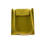 Parker Crossbody Tote // Olive Green + Teak