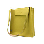 Parker Crossbody Tote // Olive Green + Teak