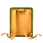 Evan Backpack // Felt + Microsuede (Olive Green + White Oak)