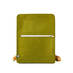 Evan Backpack // Felt + Microsuede (Olive Green + White Oak)