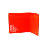 Diego Wallet (Forest Green + Sweet Tangerine)