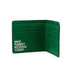Diego Wallet (Forest Green + Sweet Tangerine)
