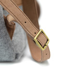 Carter Backpack // Felt + Microsuede (Elephant Grey + Teak)