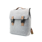 Carter Backpack // Felt + Microsuede (Elephant Grey + Teak)