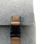 Carter Backpack // Felt + Microsuede (Elephant Grey + Teak)