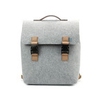 Carter Backpack // Felt + Microsuede (Elephant Grey + Teak)